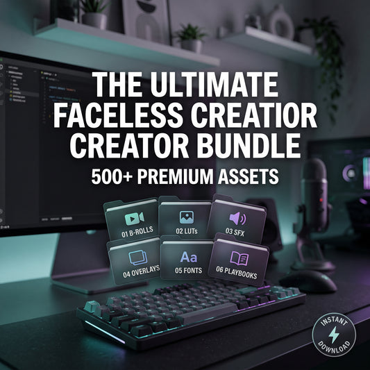 Faceless Shorts & Reels Kit (500+ Assets)